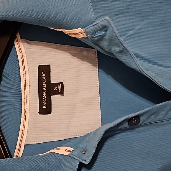 Banana Republic polo, bright blue, medium - Picture 2 of 6